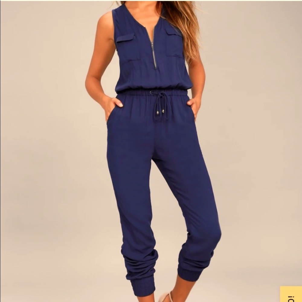 Lulus Olive & Oak Jumpsuit XS